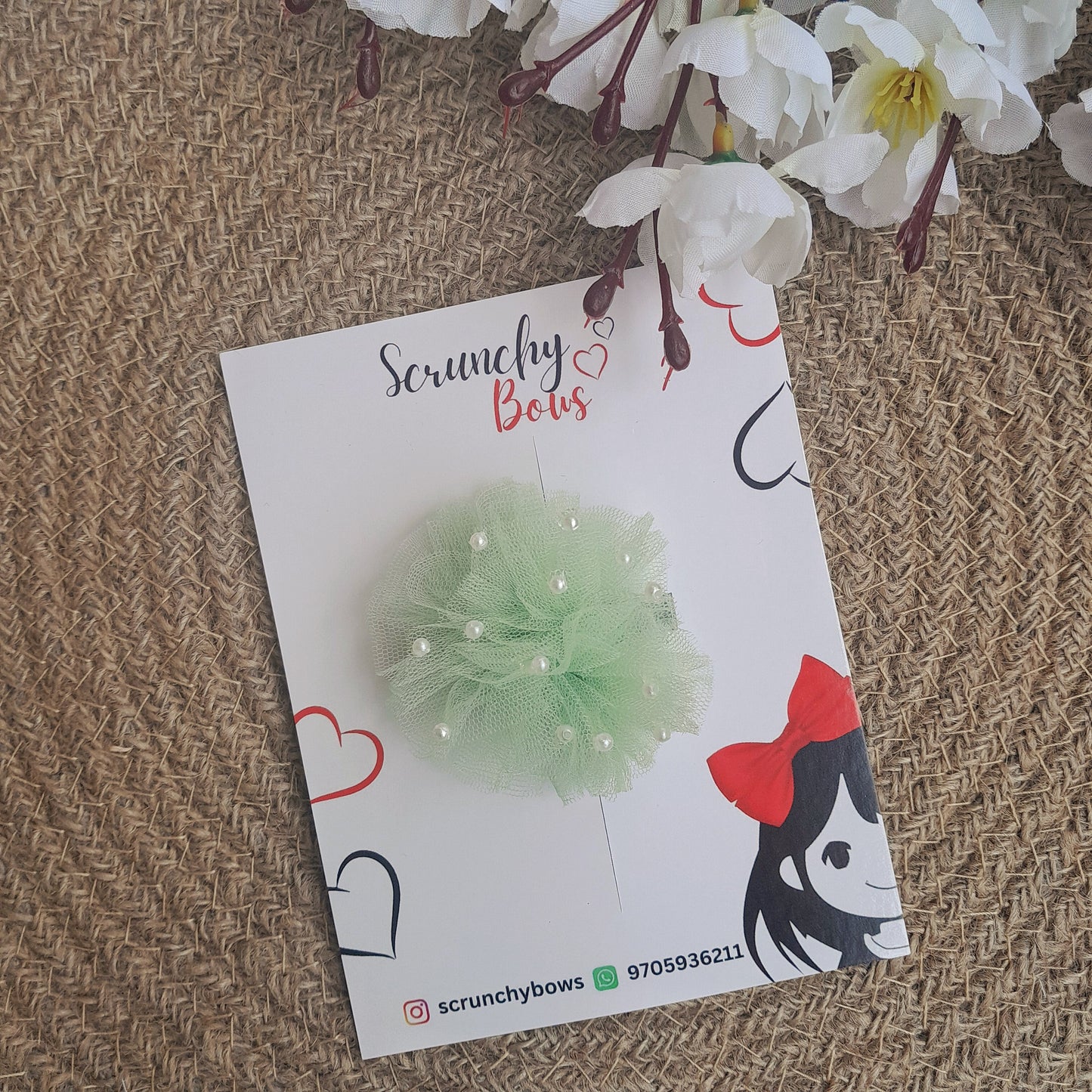 Pom Pom Bows - Pastel