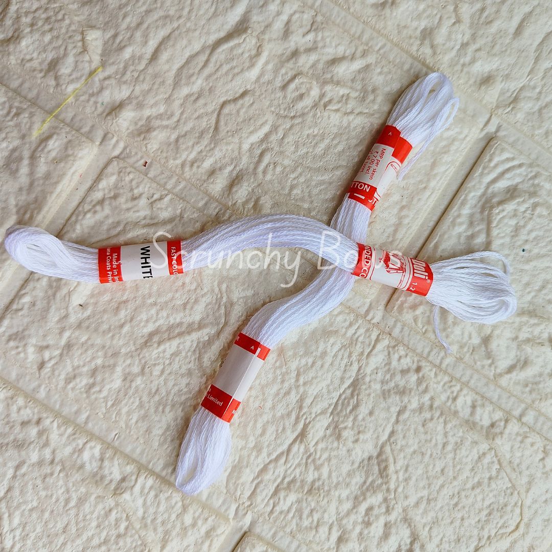 Embroidery Thread - White