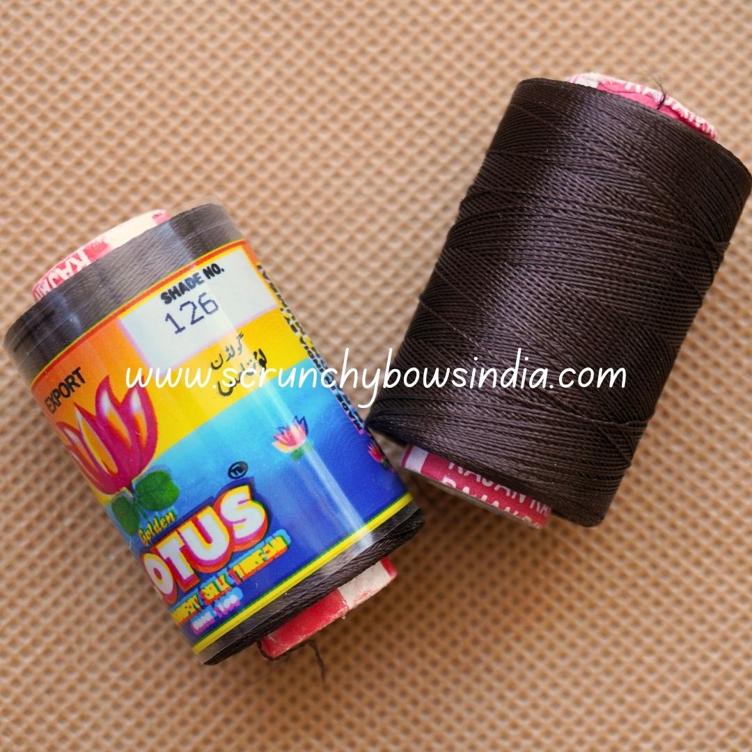 Lotus Silk Thread - Shade No.126 (DARK BROWN)