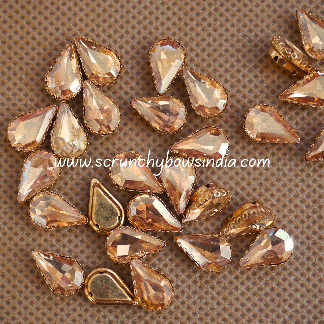 Big Drop Clip Stone - Gold