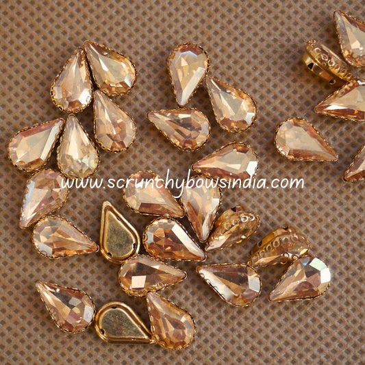 Big Drop Clip Stone - Gold