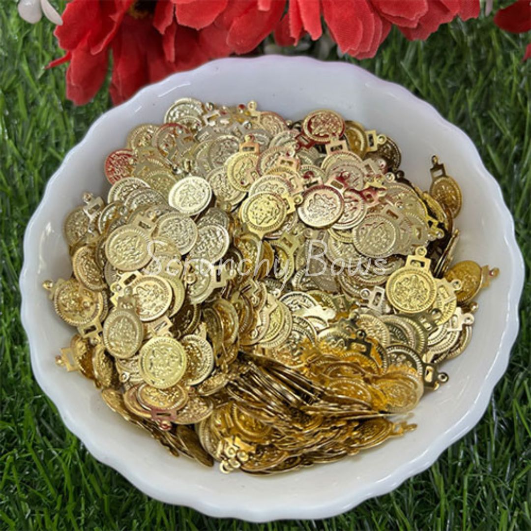 Lakshmi Coin - 10mm Gold