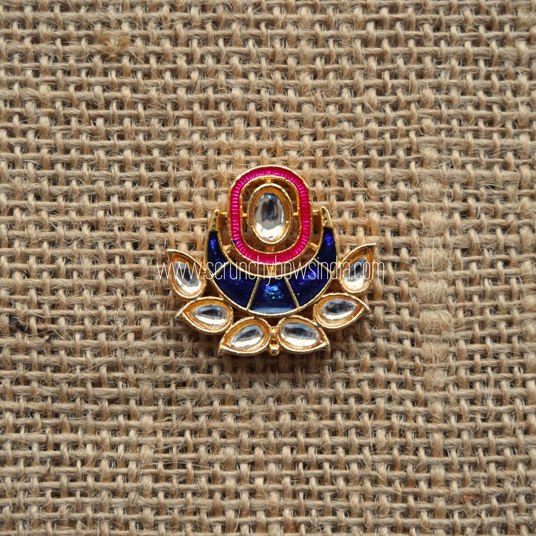 24 X 27 MM Blue & Pink Charm ( 1 PIECE)