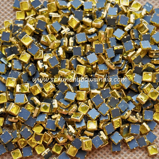 Glass Square - Yellow