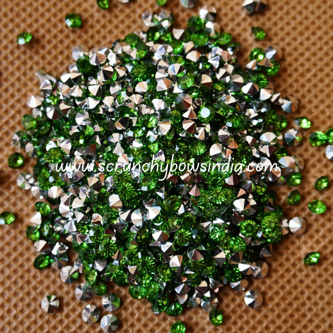 4MM Jarkan Stones - Parrot Green