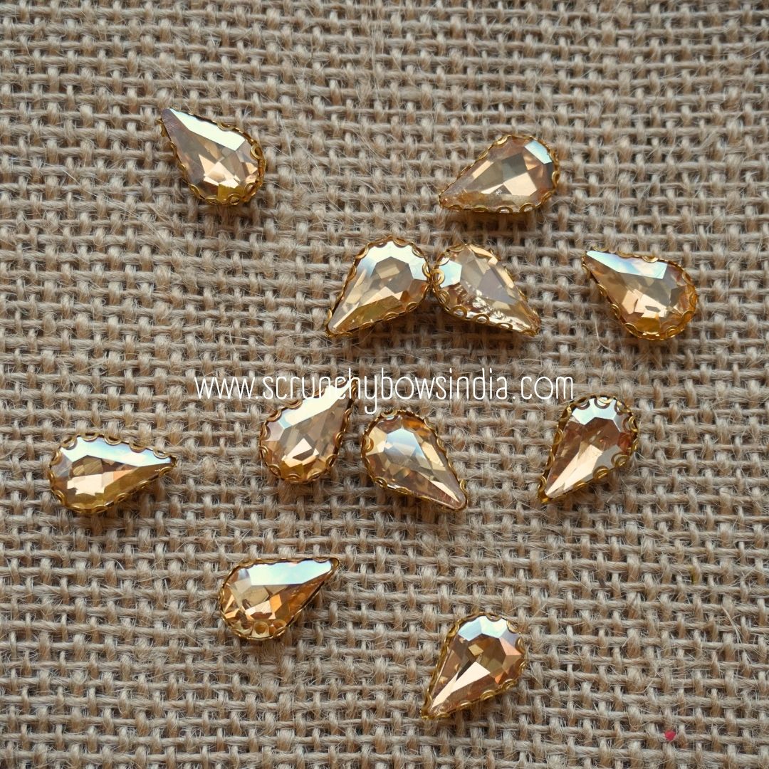 Big Drop Clip Stone - Gold