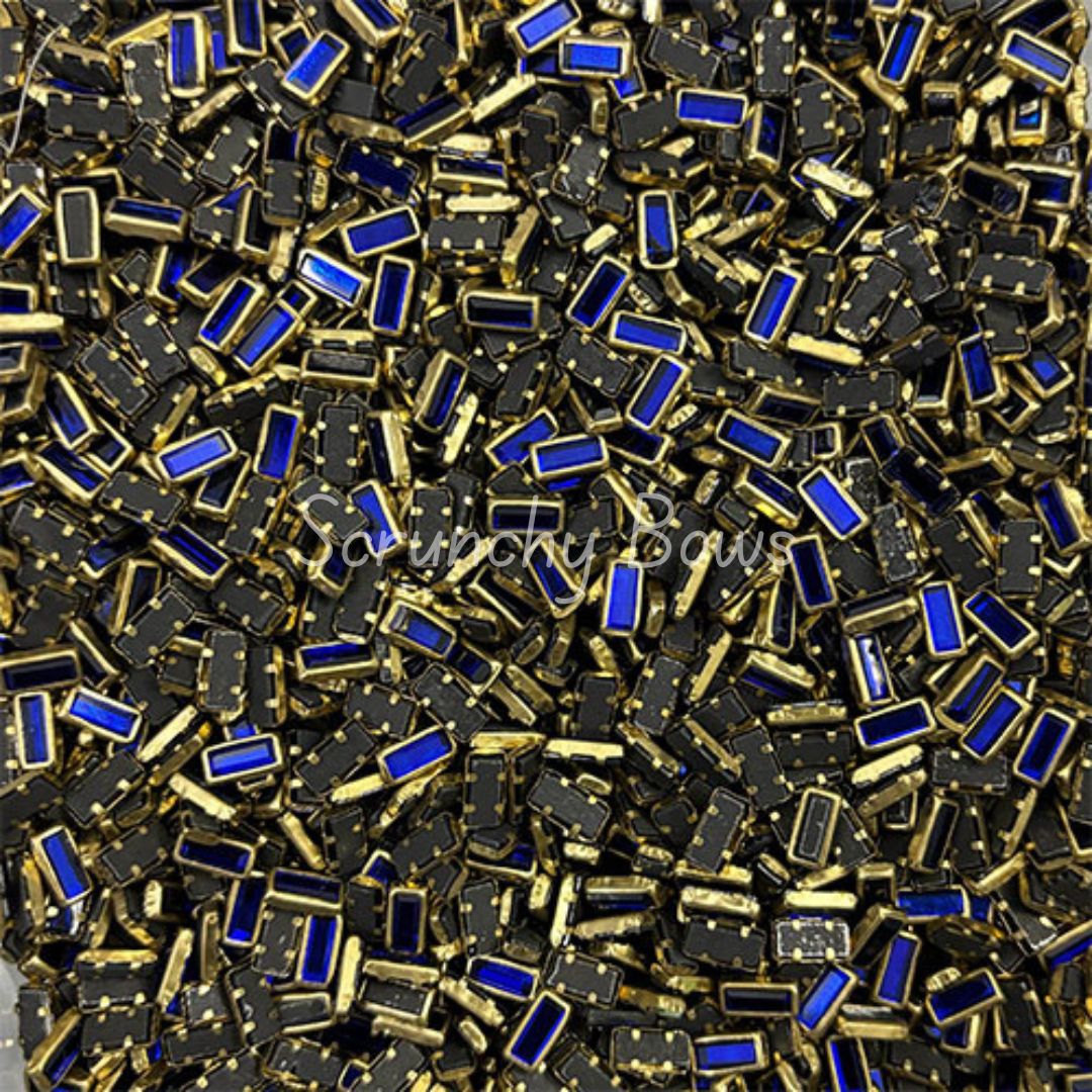 Glass Rectangle - Royal Blue