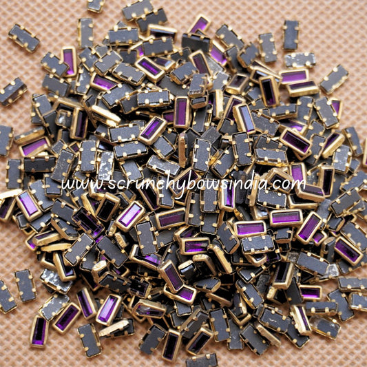 Glass Rectangle - Violet