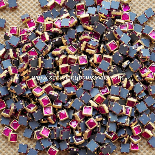 Glass Square - Rani Pink