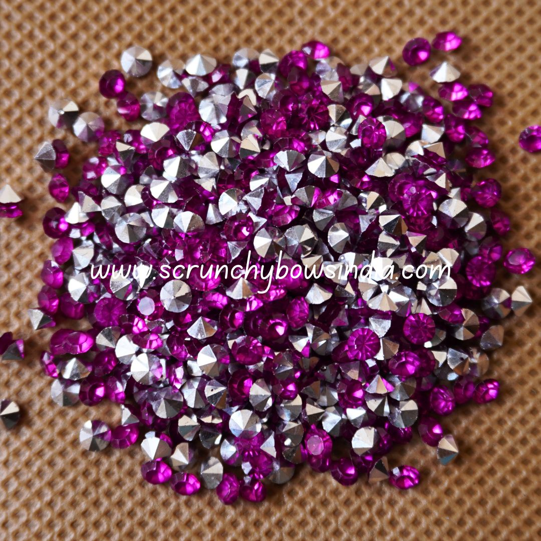 4MM Jarkan Stones - Dark Pink