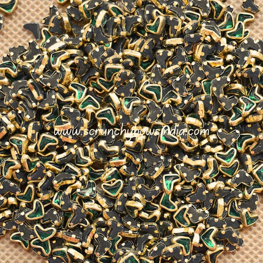 Glass Heart - Dark Green