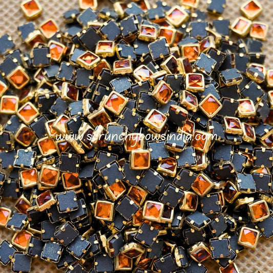 Glass Square - Orange