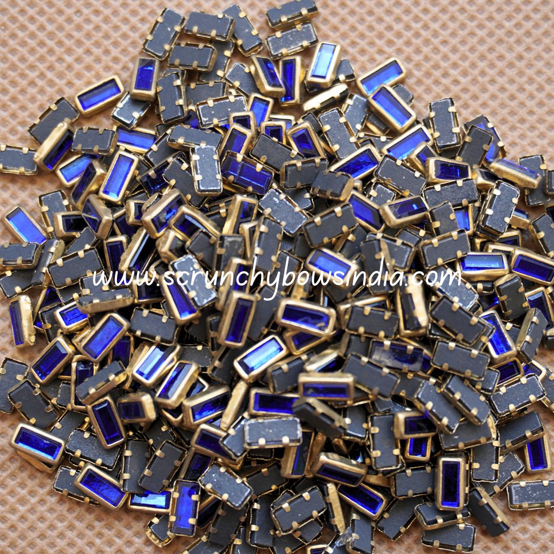 Glass Rectangle - Royal Blue