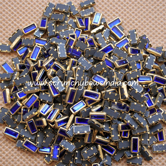Glass Rectangle - Royal Blue
