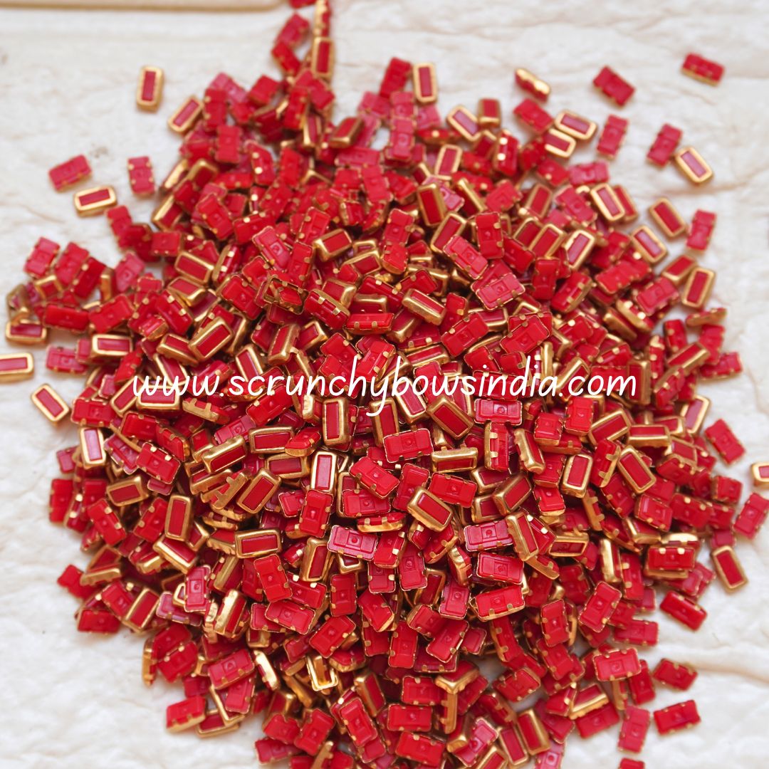 Matt 2x4 Rectangle - Red