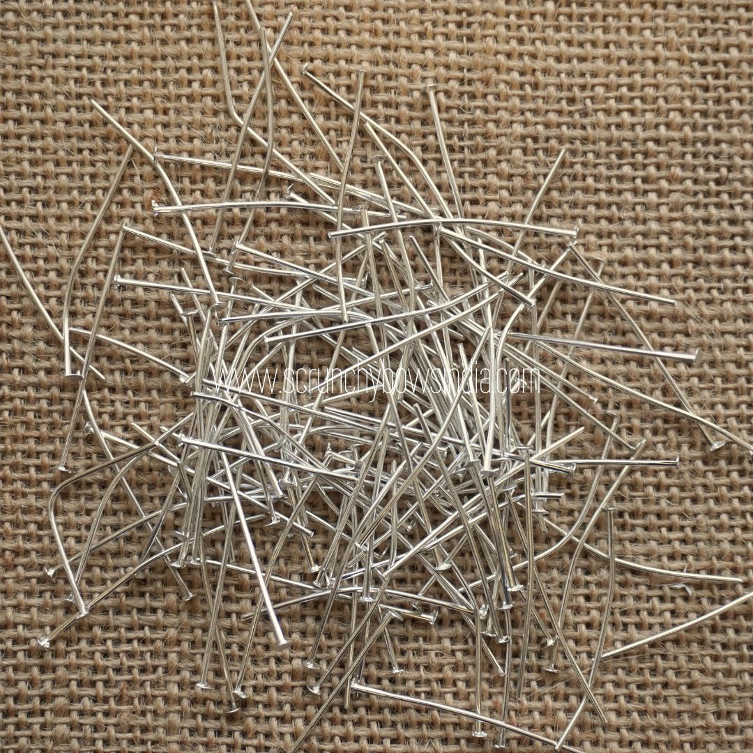 Silver Head Pins