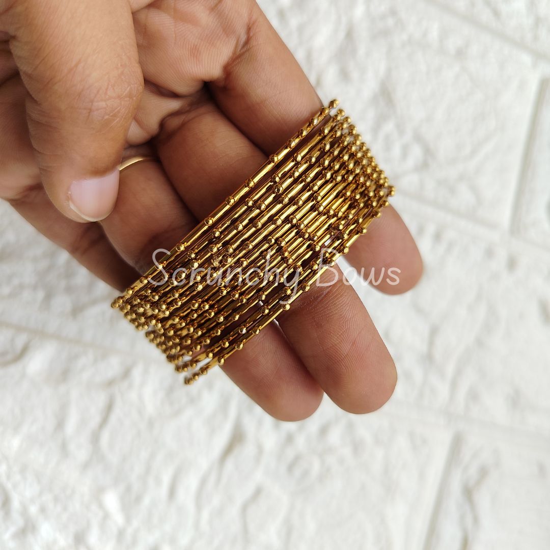 Metal Bead Bangles
