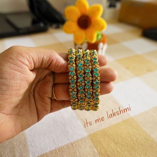 Silk Thread Bangles - Design 25