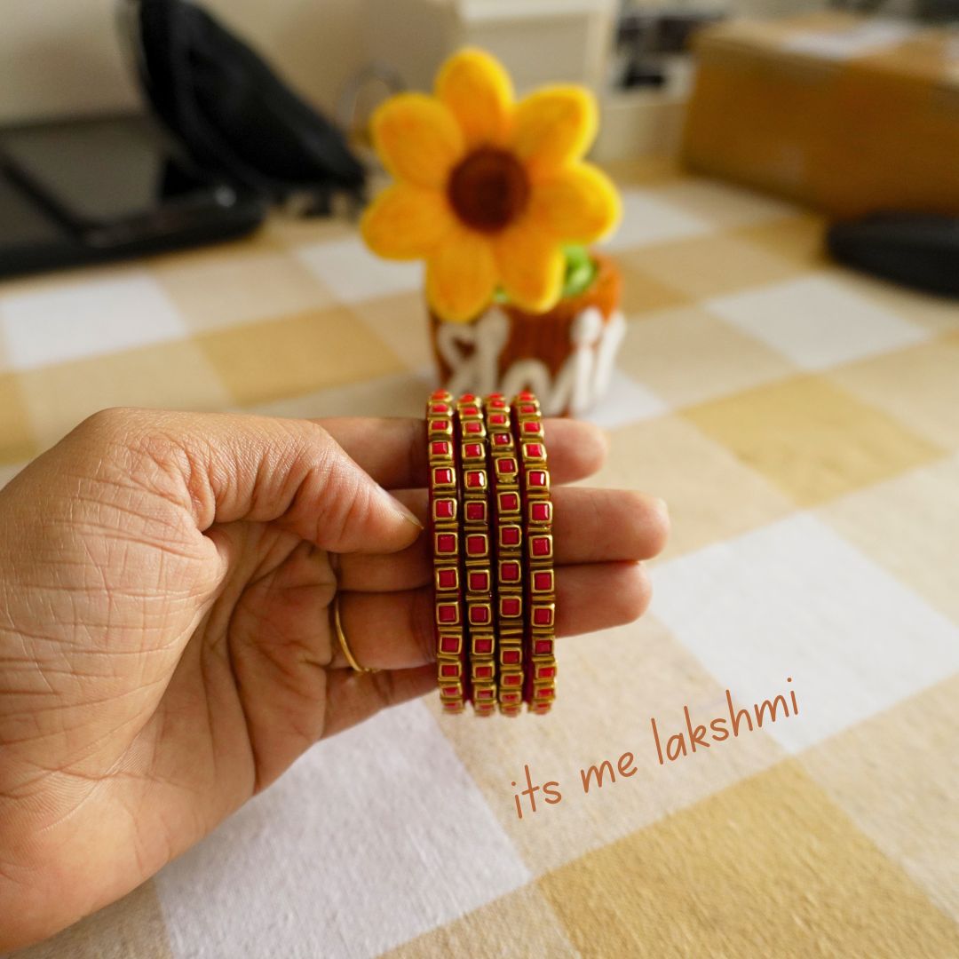 Silk Thread Bangles - Design 26
