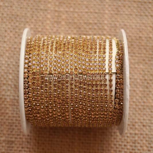 Stone Chain - Gold (1 meter)