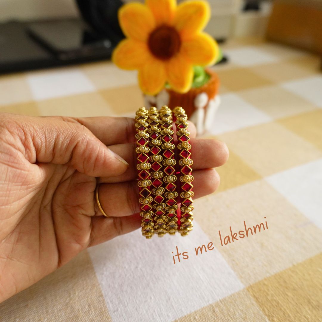 Silk Thread Bangles - Design 6