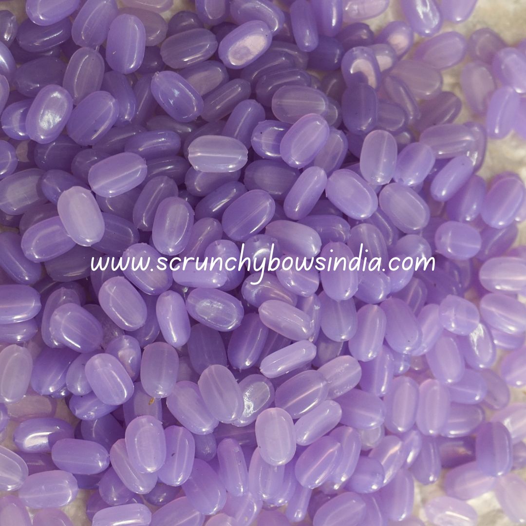 11x7MM Flat Oval Tablet Beads - Lilac