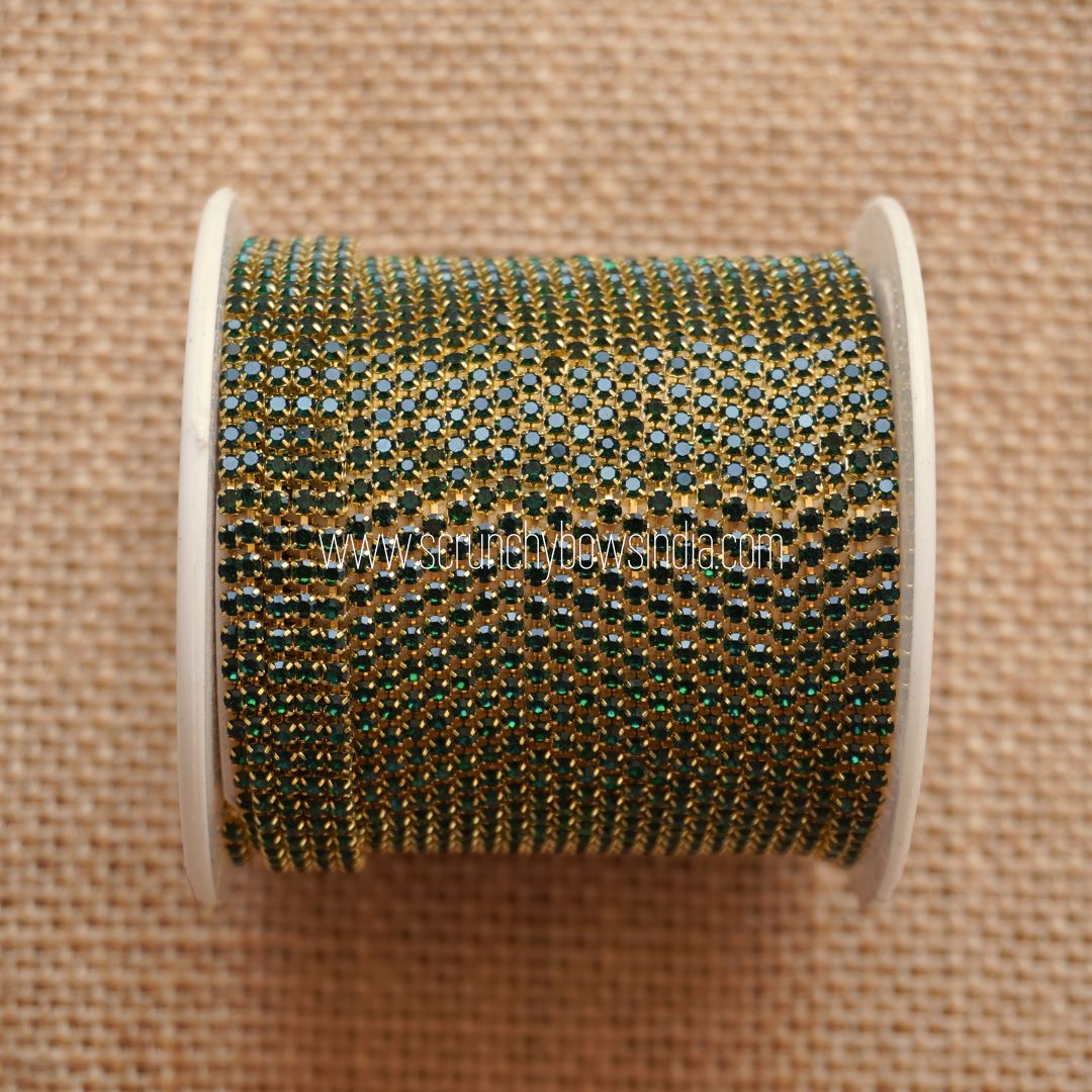 Stone Chain - Green (1 meter)
