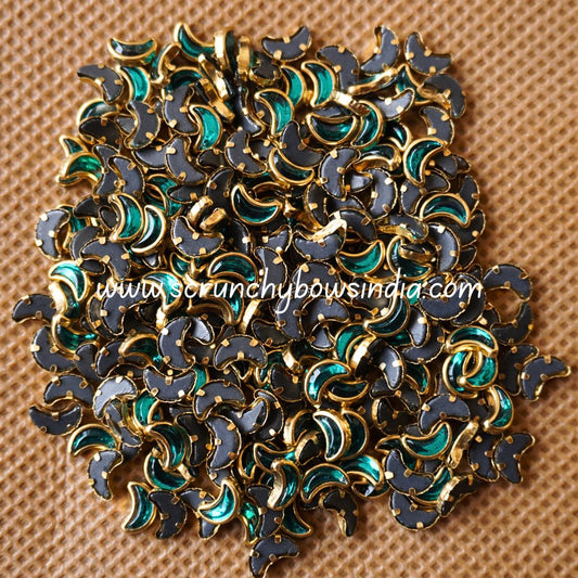 Glass Moon - Peacock Green (COLOR SLIGHTLY VARY)