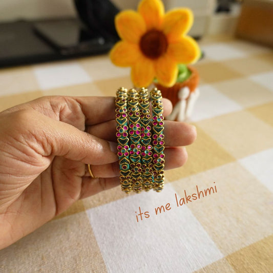 Silk Thread Bangles - Design 9