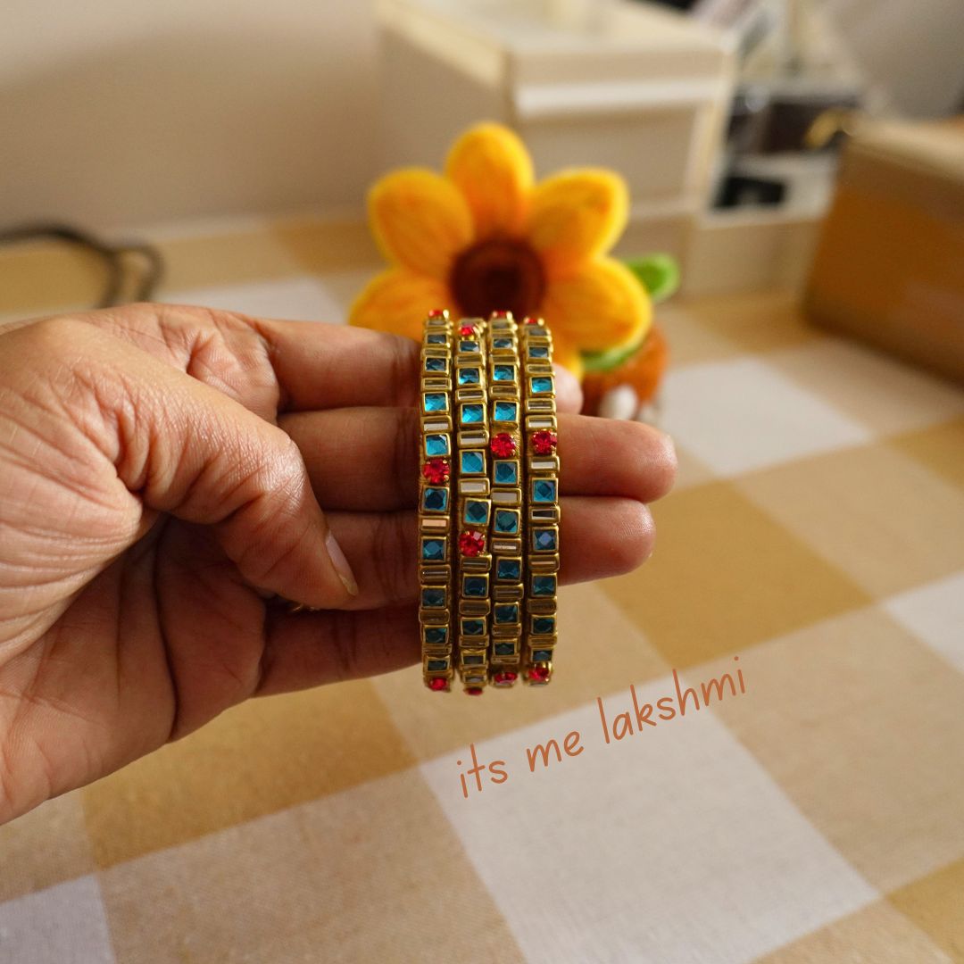 Silk Thread Bangles - Design 10