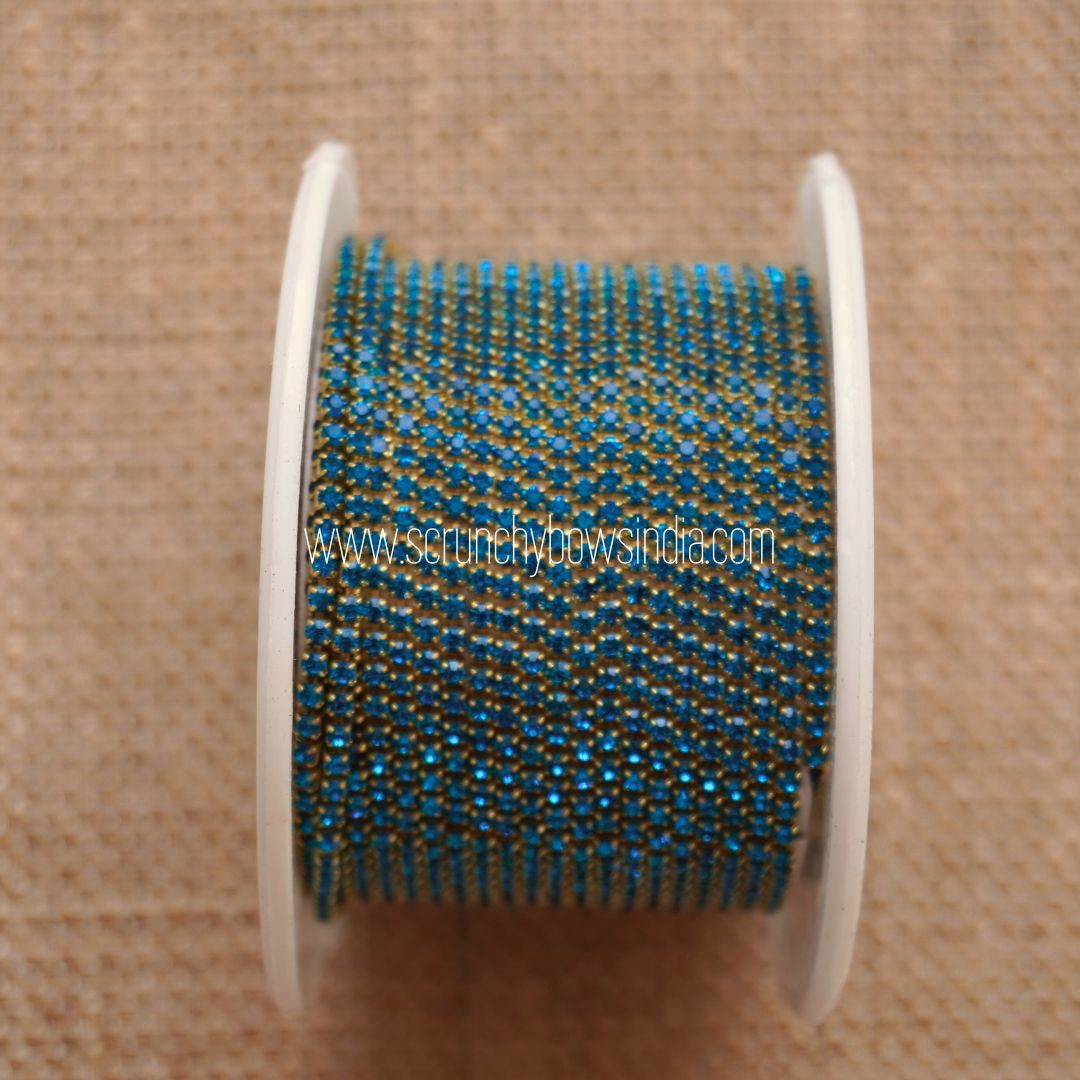 Stone Chain - Peacock Blue