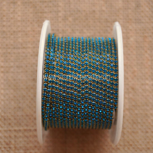 Stone Chain - Peacock Blue