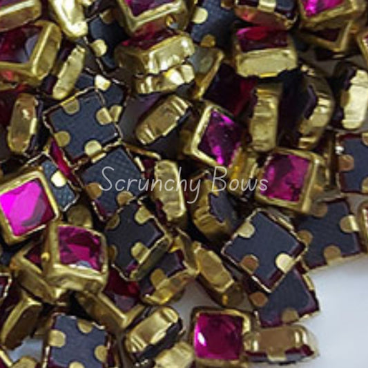 Glass Square - Rani Pink