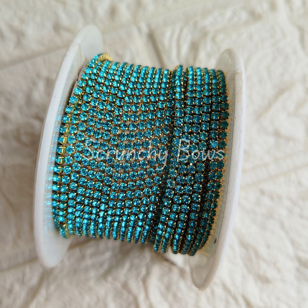 Stone Chain - Sky Blue (1 meter)