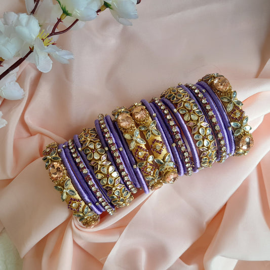 Magna - Pretty Kundan Bangles for Women