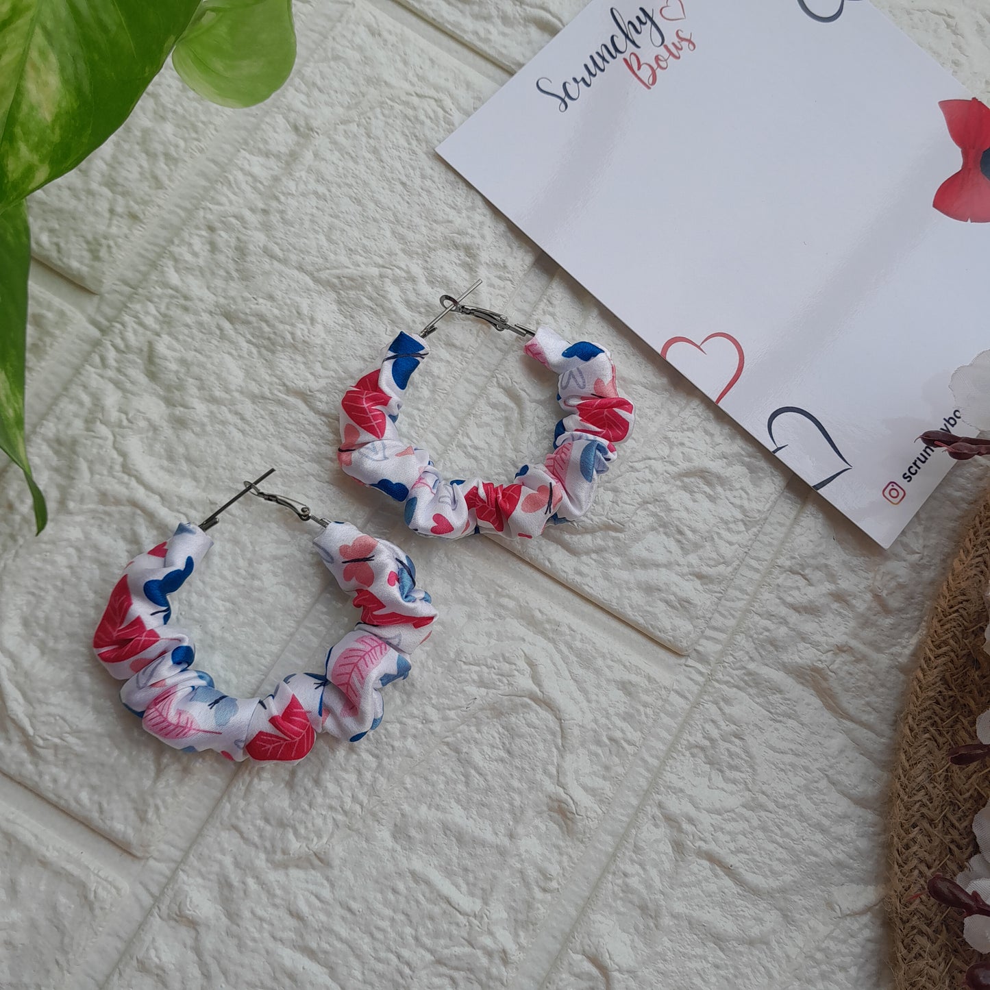 Butterfly - Scrunchie Hoops