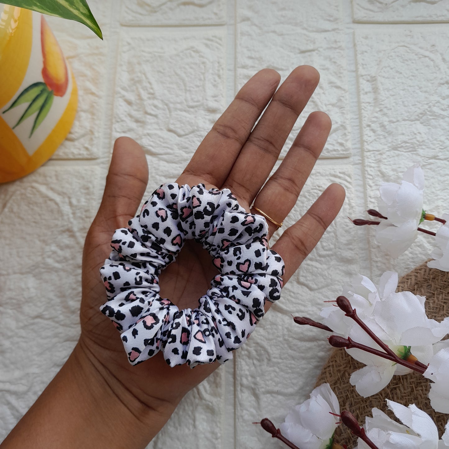 Animal Print Love Scrunchie