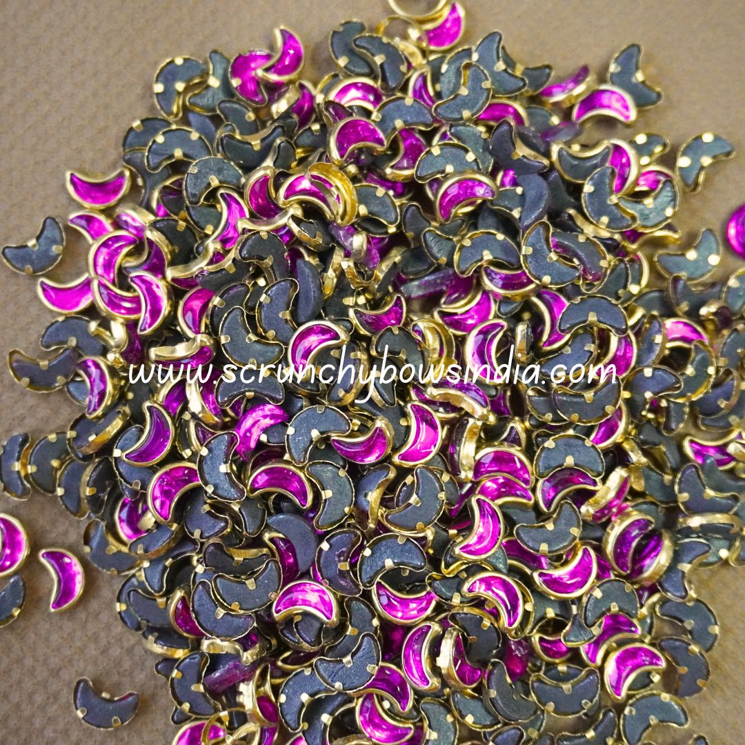 Glass Moon - Magenta Pink – ScrunchyBows