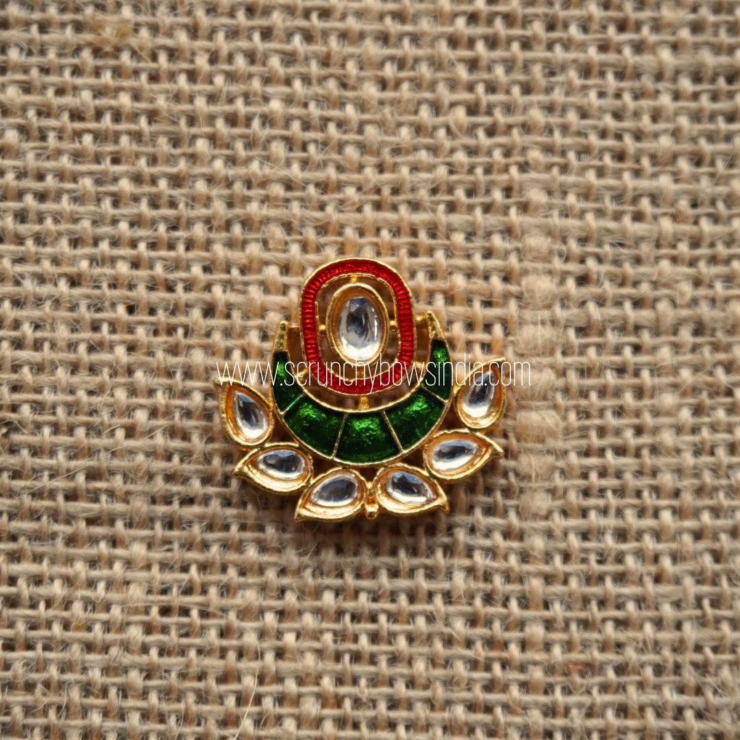 24 X 27 MM Green & Red Charm ( 1 PIECE)