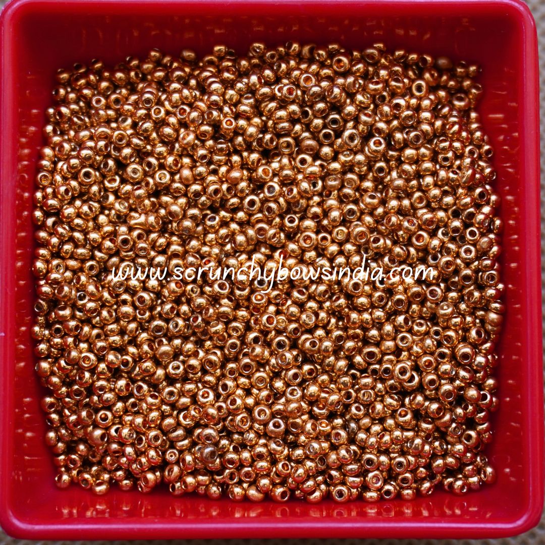 Seed Beads Gold Color