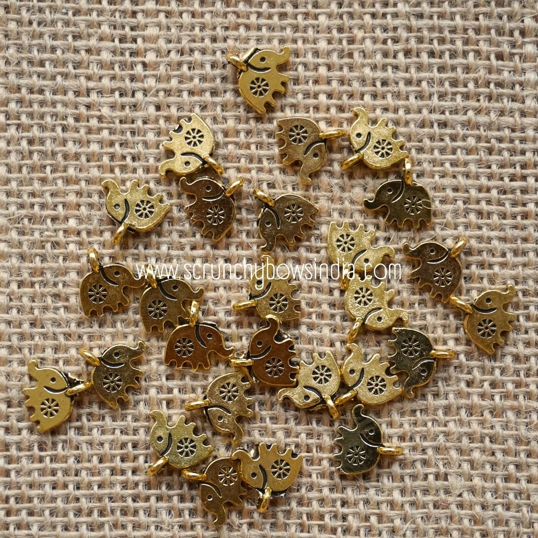 Elephant Charms - Gold