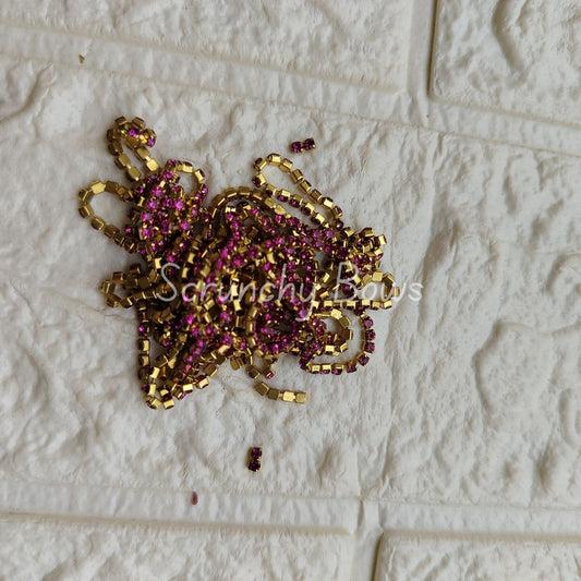 Stone Chain - Pink (1 meter)