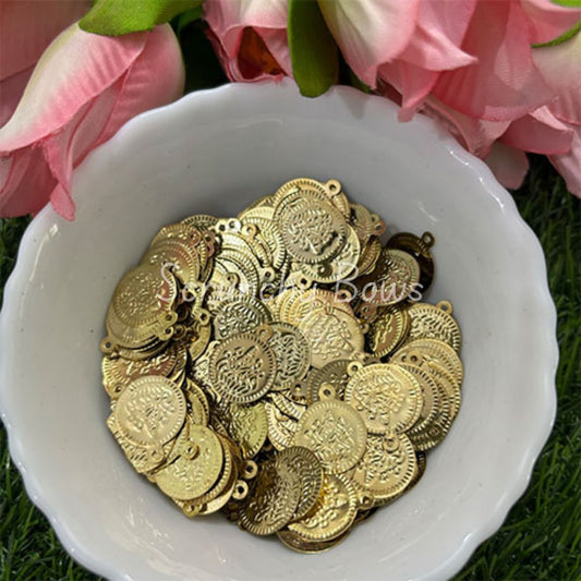 Lakshmi Coin - 14mm Gold