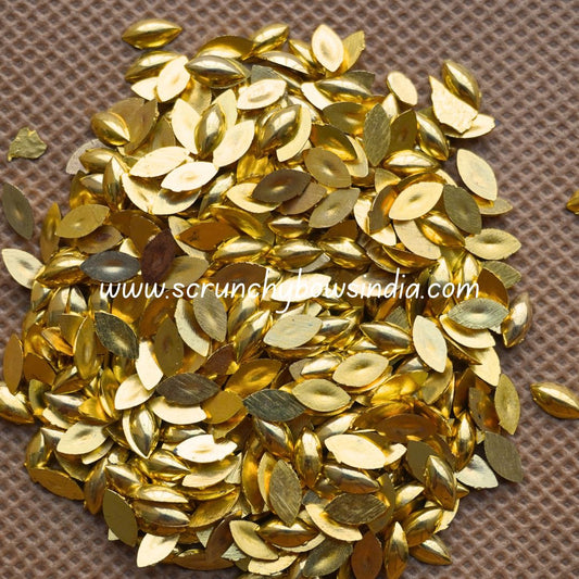8K Gold Half Leaf