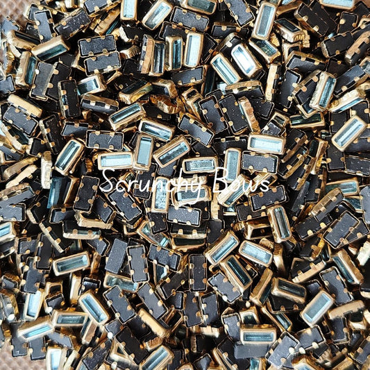 Glass Rectangle - Sky Blue