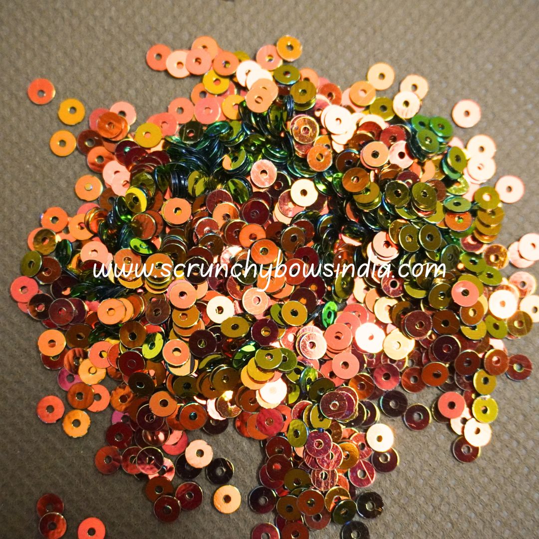 Sequins - Dual Green Copper