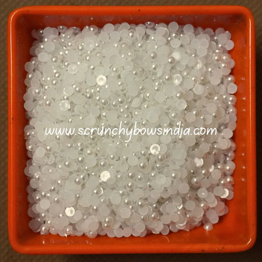 2M Pearl Half Beads