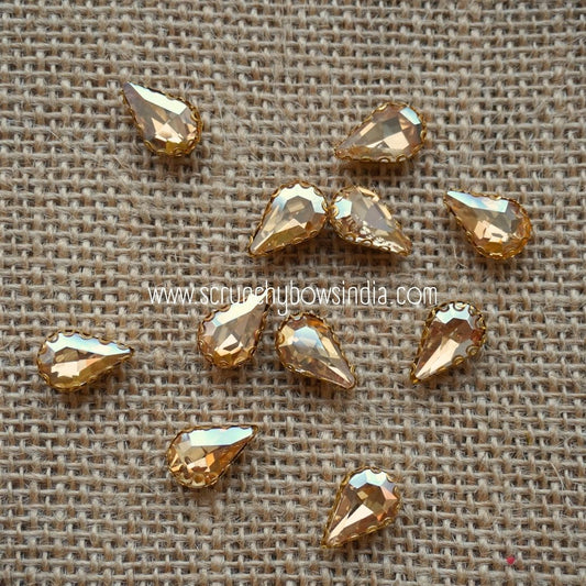 Big Drop Clip Stone - Gold