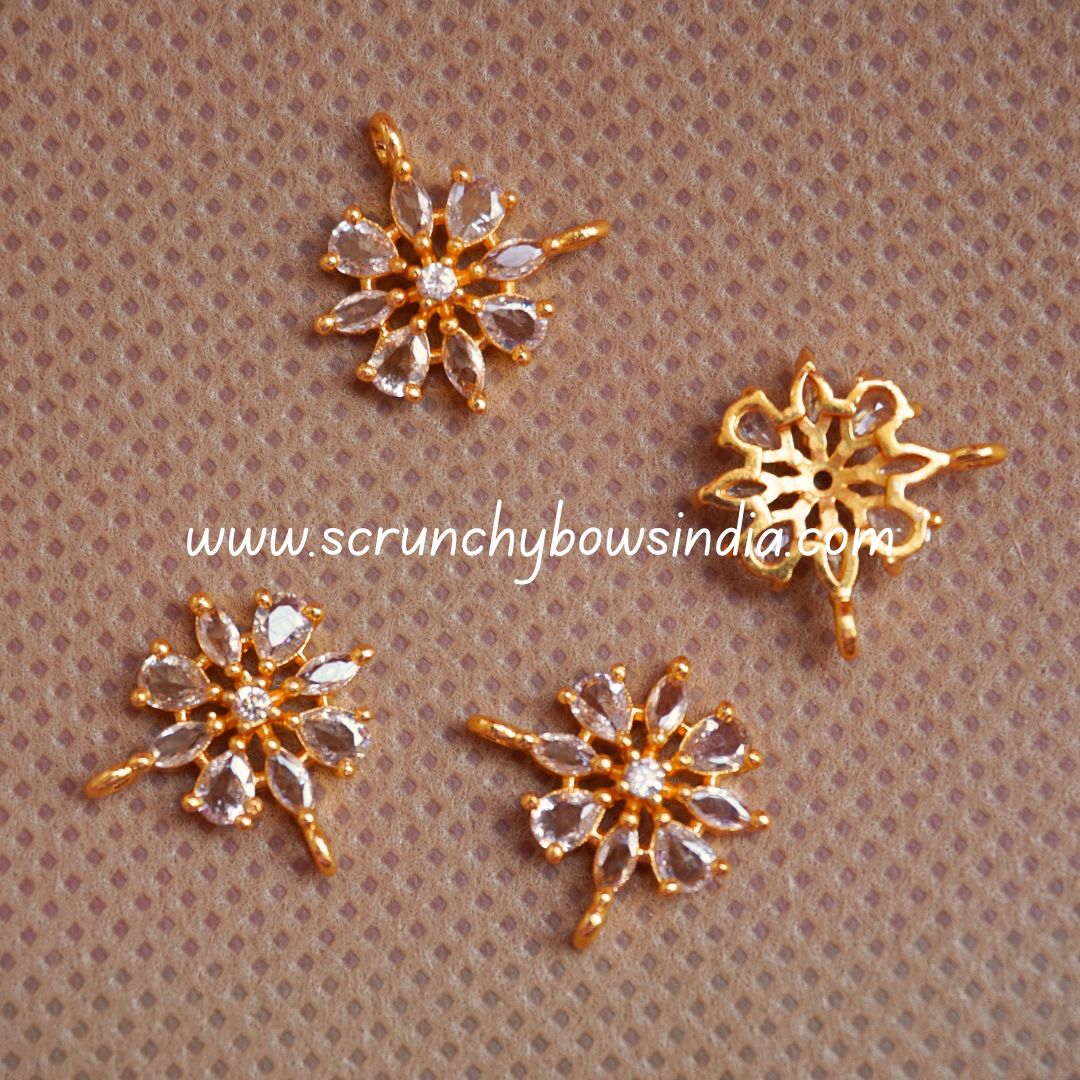 AD Stone - Flower Charm (Double Hook) - 1 Piece