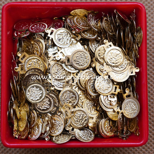 Lakshmi Coin - 10mm Gold
